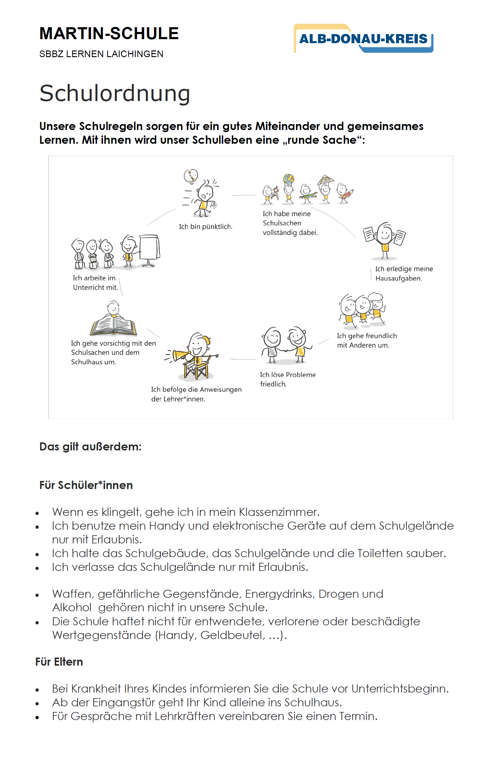 Schulordnung der Martin-Schule Laichingen